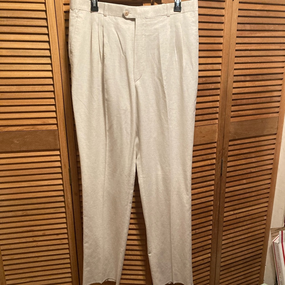 P.R.O.N.T.I. Beige/Cream Dress Pants
